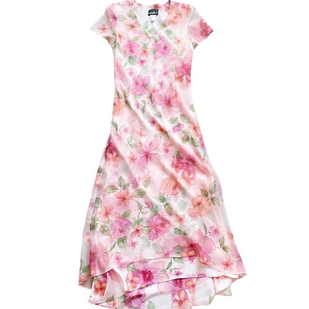 Women’s Vintage Floral Size 12 Lined Slip Dress Maxi